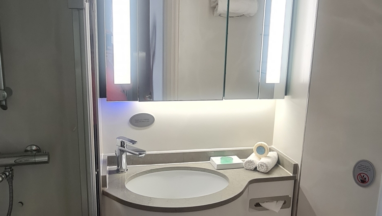 MS Insignia Balkony stateroom bathroom Deck 6