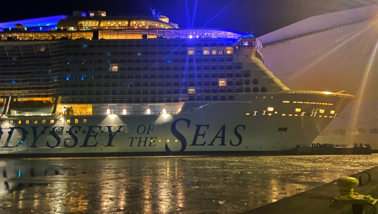 MS Odyssey of the Seas alongside @ Meyer-Yard