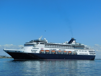 MS Vasco da Gama of nicko cruises sailing into Denmark
