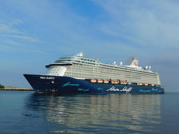 MS Mein Schiff 3 is calling at Rostock
