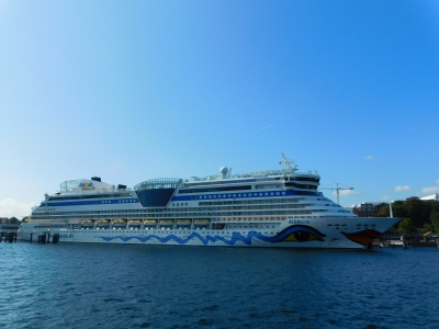 MS AIDAluna docked in Schleswig-Holstein
