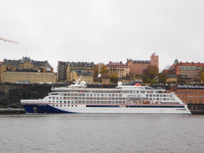 MS Hanseatic spirit moored in Sweden