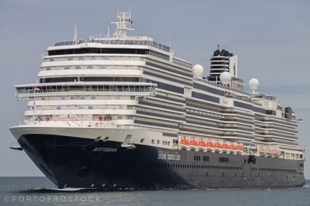 MS Rotterdam of Holland America Line maiden call in Germany