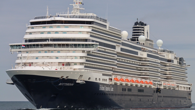 MS Rotterdam of Holland America Line maiden call in Germany