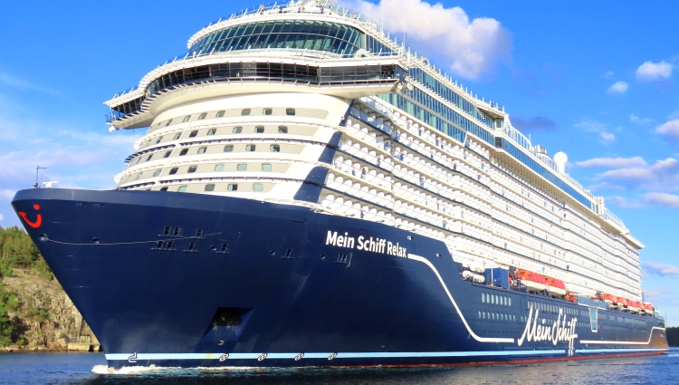 MS Mein Schiff Relax of TUI Cruises calls as largest cruise ship ever to Stockholm