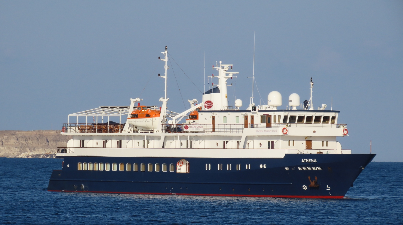 MS Athena of Overseas Adventure Travel in greek waters