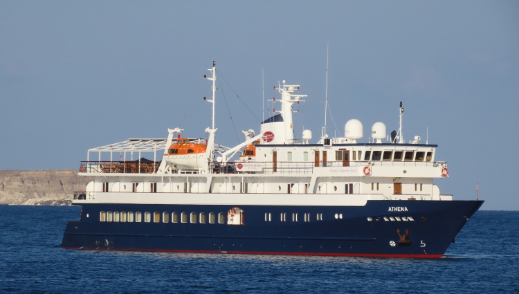 MS Athena of Overseas Adventure Travel in greek waters