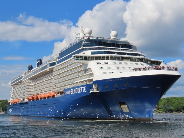MS Celebrity Silhouette calling for Sweden
