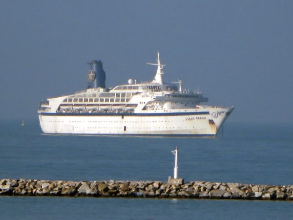 MS Ocean Dream at anchor