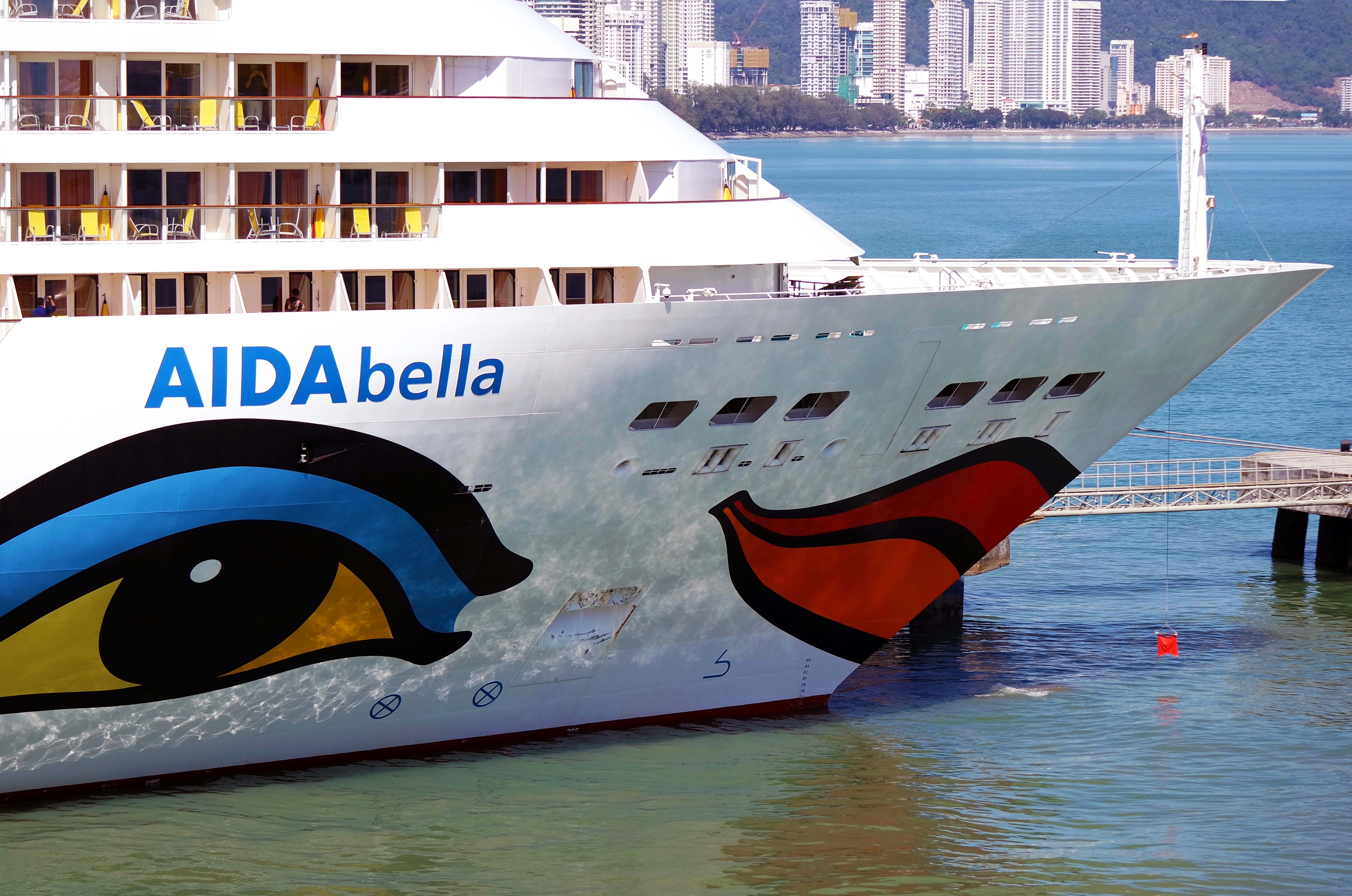 MS AIDAbella bow AIDA Cruises