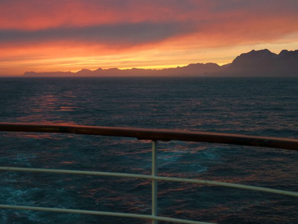Sonnenuntergang am Kap Farvel MS Astor