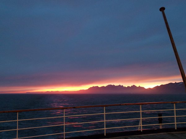 Sonnenuntergang Kap Farvel MS Astor