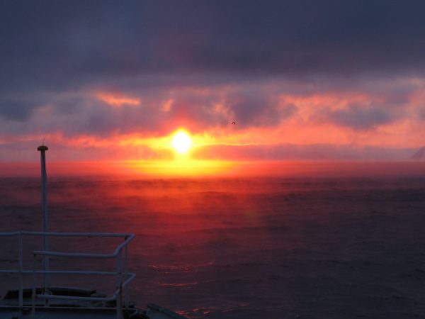 MS Nordstjernen Sonnenaufgang Barentssee