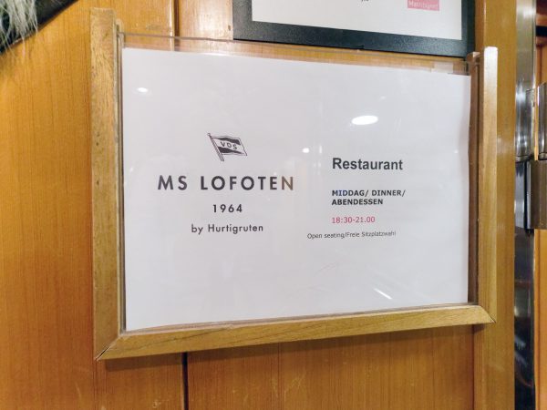 MS Lofoten Restaurant