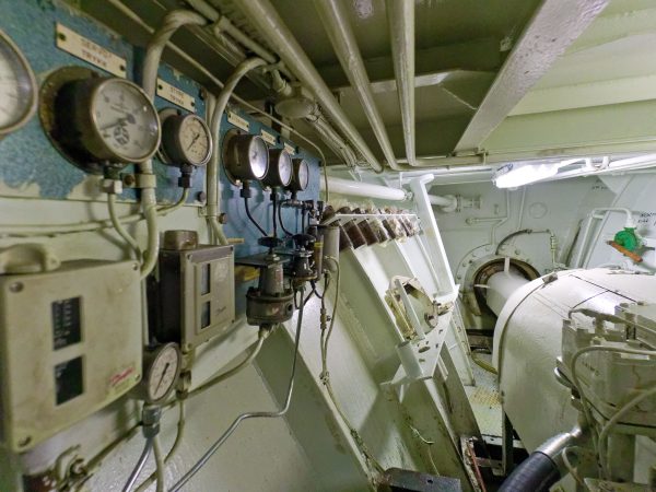 MS Lofoten Maschinenraum Wellentunnel