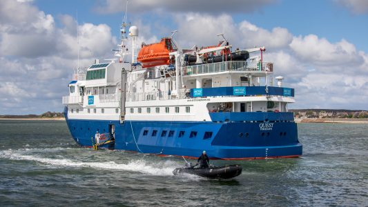 MS Quest Zodiac-Betrieb für Adler-Schiffe-Expedition