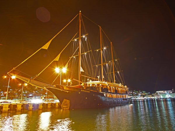 MS Galileo docked @ night