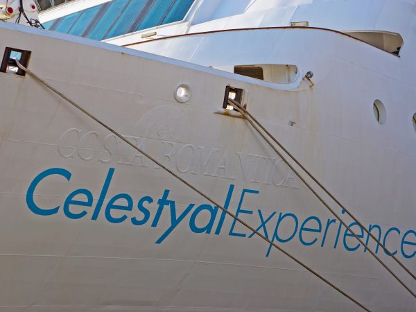 MS Celestyal Experience bow letters