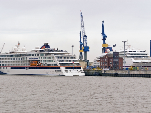 MS Hanseatic inspiration laid up together with MS Europa