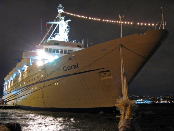 MS Coral of Louis Cruise Line moored