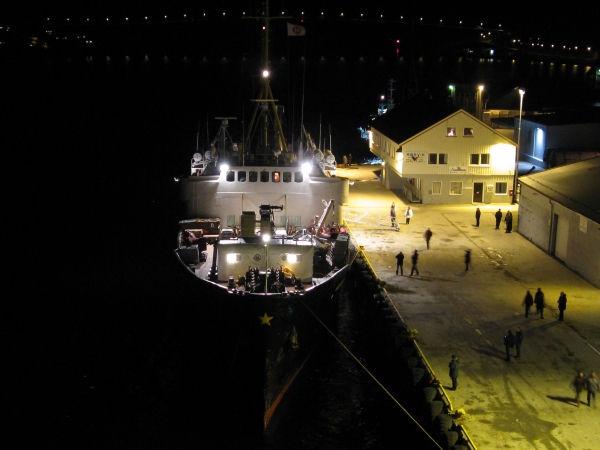 MS Nordstjernen of Hurtigruten moored