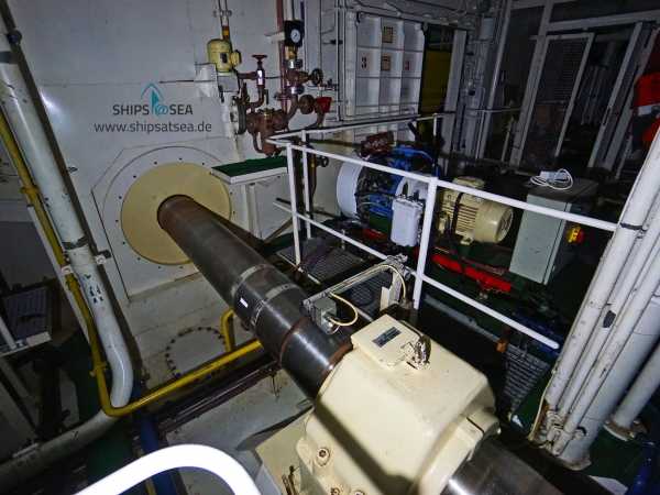 MS ASTOR E-Deck Engine Room with Engine-Shaft
