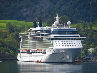 Beautiful sight in Norway: MS Celebrity Eclipse