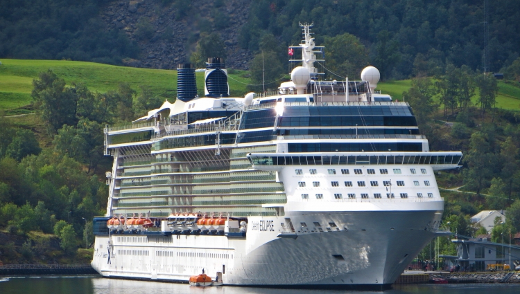 Beautiful sight in Norway: MS Celebrity Eclipse