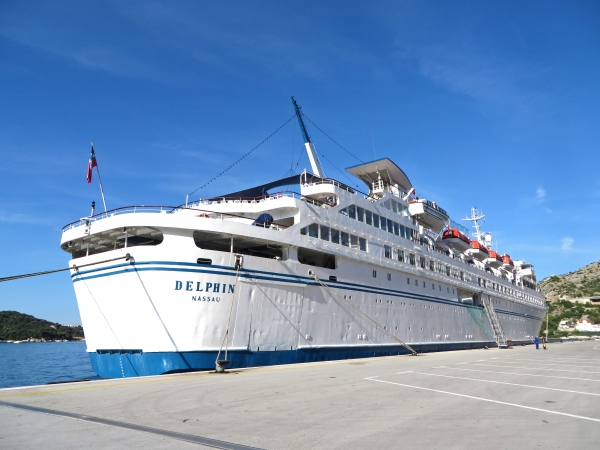 MS Delphin docked in Croatia