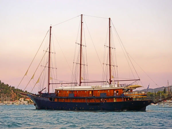 MS Galileo of Variety Cruises approaching Poros Port