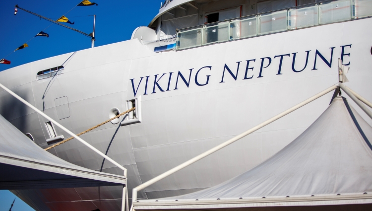 MS Viking Neptune floats out