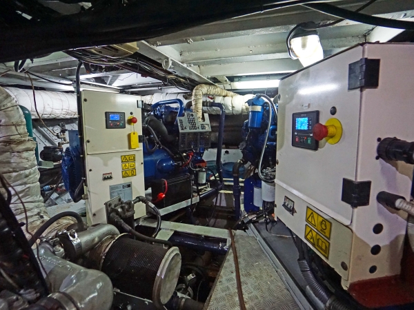 SV Sea Pearl engine room