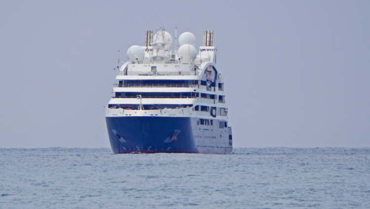 MS Bellot of Ponant at anchor