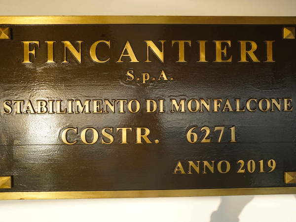 MS Costa Venezia Yard plaque