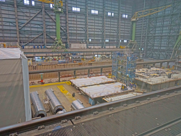 MS Carnival Jubilee of Carnival Cruises under construction