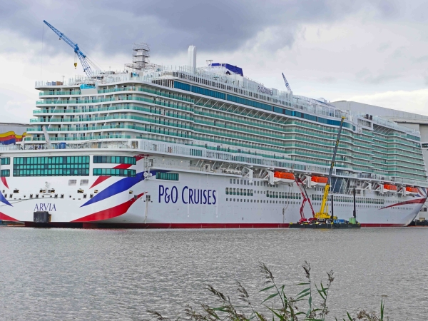 MS Arvia of P & O Cruises under construction