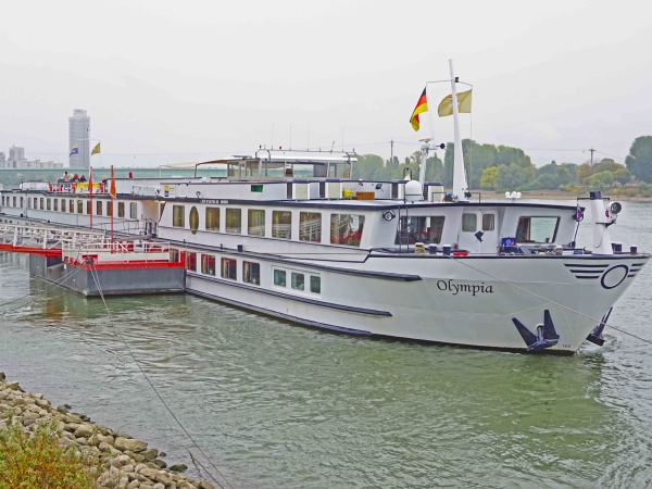 MS Olympia sails on the River Rhine - often on bike & cruise tours