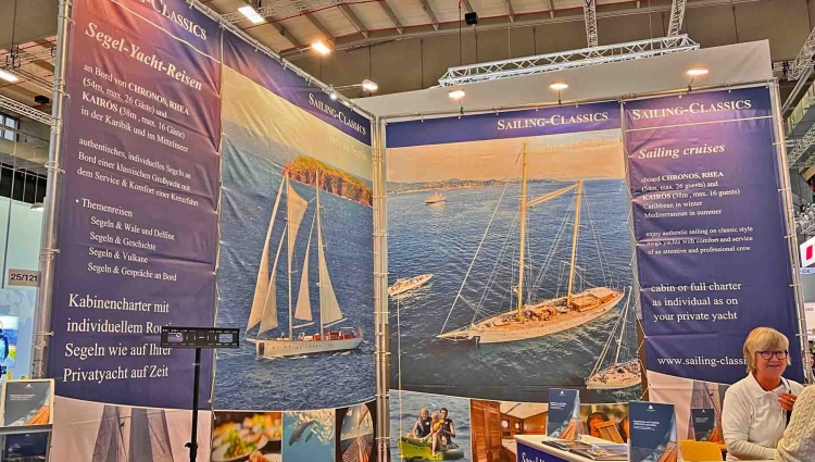 Ein beeindruckender ITB-Stand für ein beeindruckendes Produkt von Sailing Classics