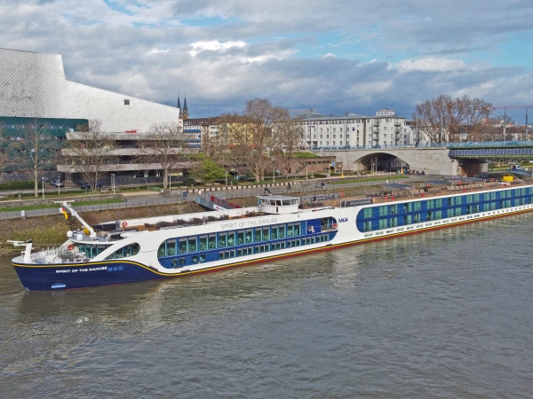 MS Spirit of the Danube of Saga Cruises moored at Bonn