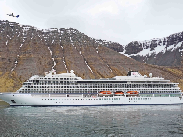 MS Viking Saturn of Viking Ocean Cruises on her maiden voyage