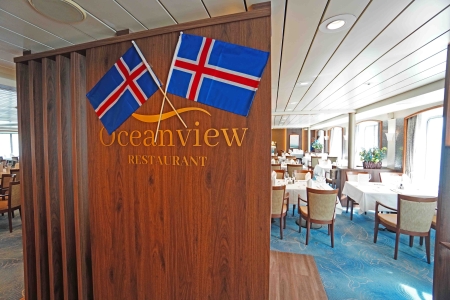 MS Seaventure Oceanview Restaurant of Iceland Pro Cruises