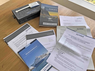MS Seaventure Reiseunterlagen Travel Docs of Iceland Pro Cruises