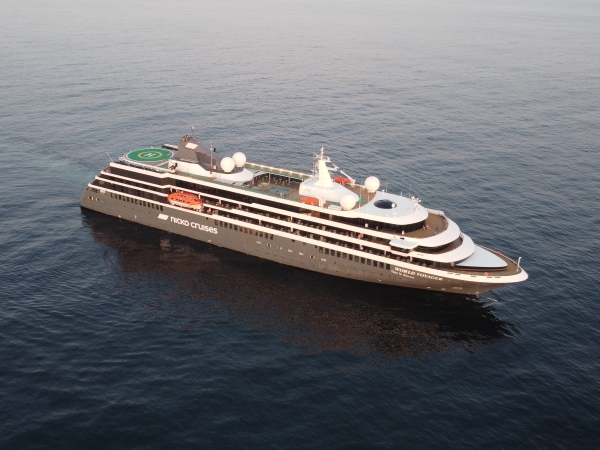MS World Voyager of Atlas Ocean Voyages / nicko cruises at sea