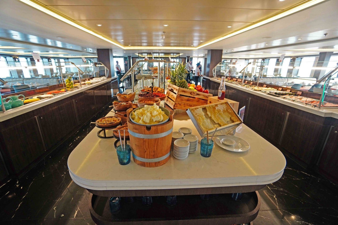 MS World Voyager Atlas Ocean Voyages nicko cruises Mystic Restaurant