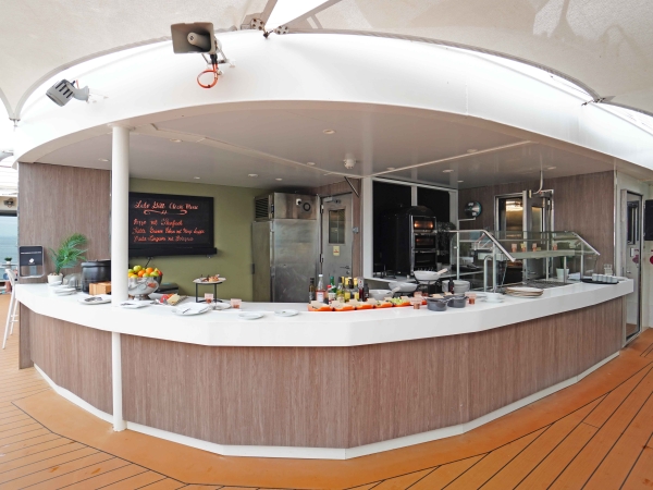 MS World Voyager Atlas Ocean Voyages nicko cruises Lido Cafe