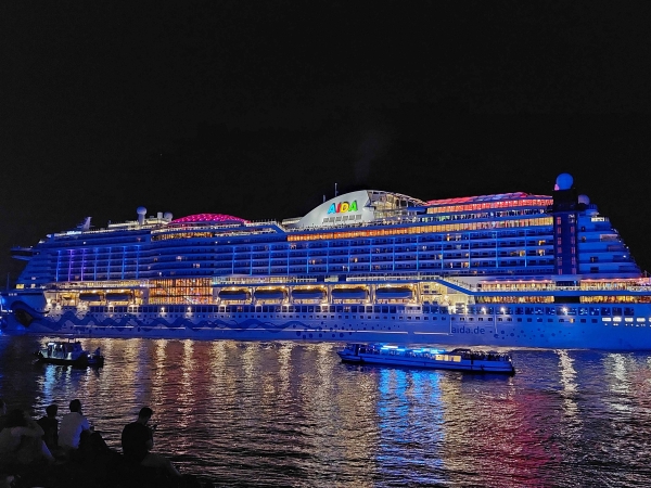 MS AIDAprima of AIDA Cruises during Hamburg Cruise Days Blue Port