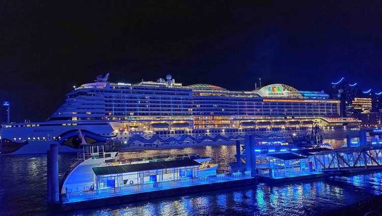 MS AIDAprima of AIDA Cruises during Hamburg Cruise Days Blue Port