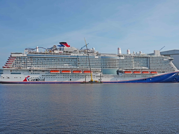 MS Carnival Jubilee of Carnival Cruise Line under construction at the Meyer Werft