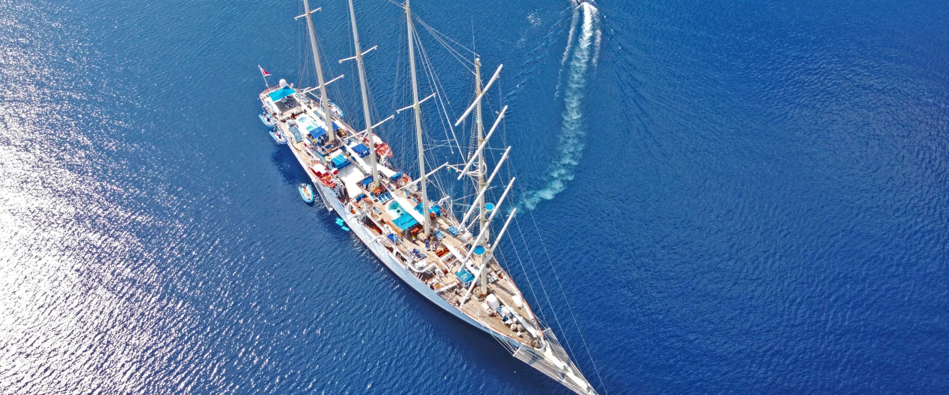 SPV Star Clipper of Star Clippers aerial view