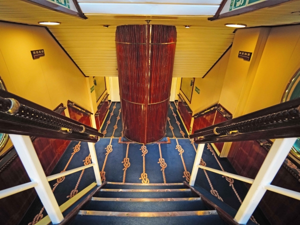 Staircase of PSV Star Clipper of Star Clippers